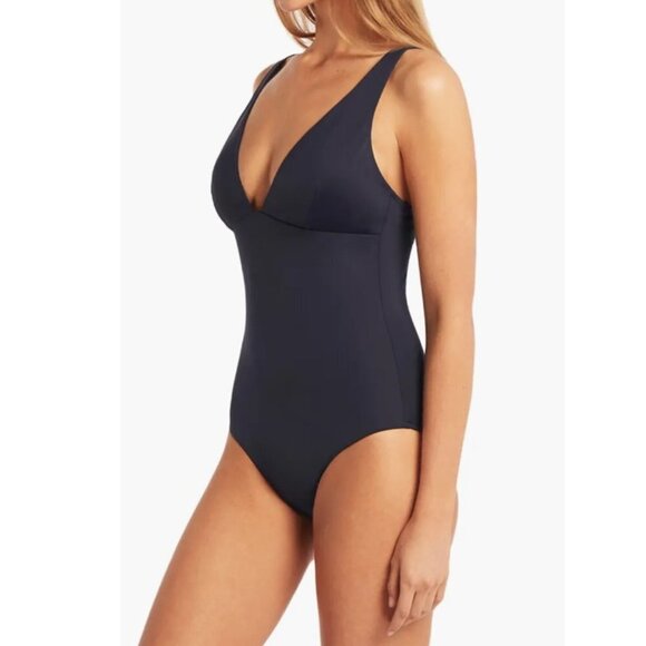 Sea Level Swim Eco Essentials Longline Tri One Piece, Night Sky, Size 10 - Picture 7 of 9